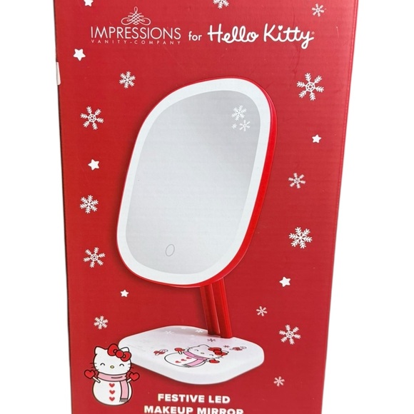Hello Kitty Festive LED Makeup Mirror NIB - Picture 2 of 5